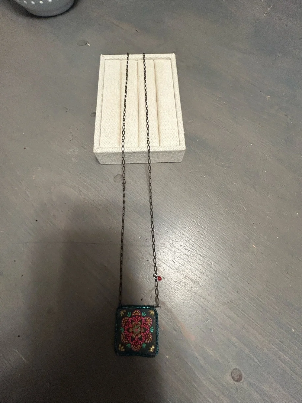 Cute Bohemian accent necklace- Johnny Was vibes